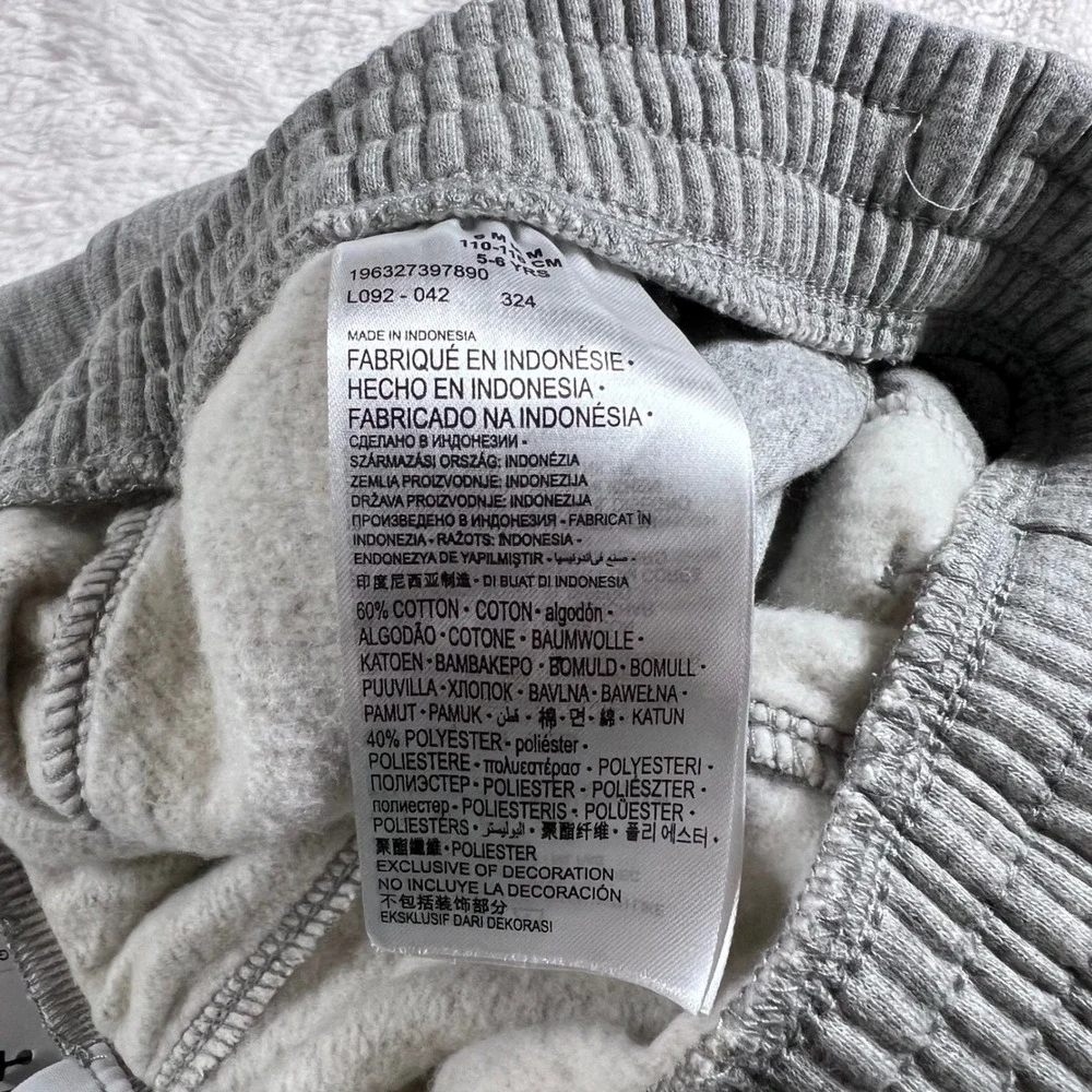 Nike Child Size 6 DK Grey Heather Cargo‎ Jogger Sweatpants 86L092-042 NWT